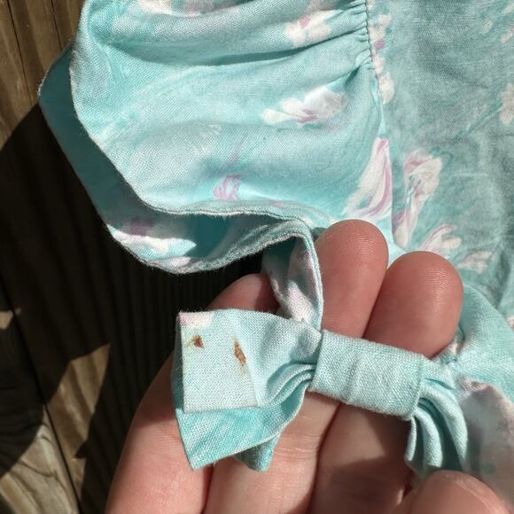 Vintage The Childrens Hour by‎ Jan Briggs Dress Girls Size 5 Puff Sleeve Floral - Picture 6 of 8